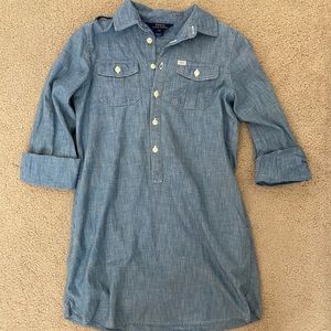 Ralph Lauren girls denim chambray dress